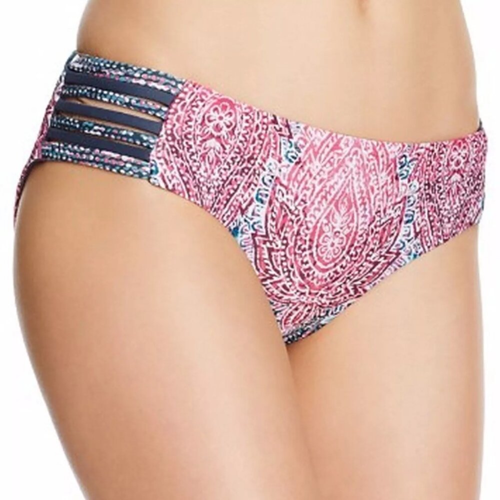 Lucky Brand Midnight Paisley Hipester Bikini Bottom SM
